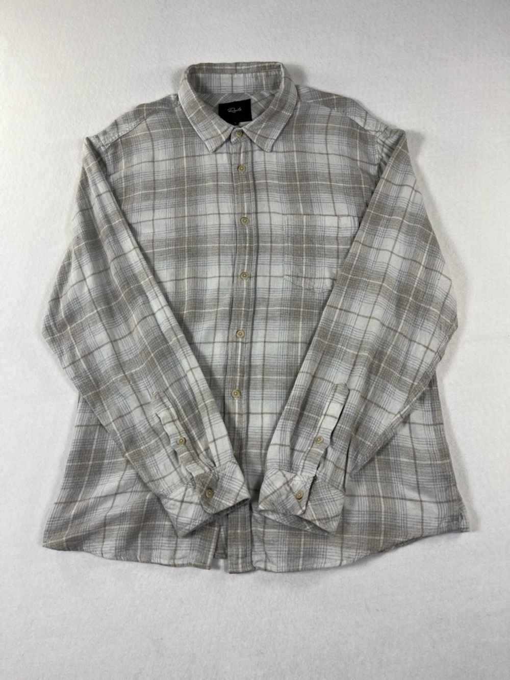 Rails Brushed Lennox Plaid Shirt Men's Size Large
